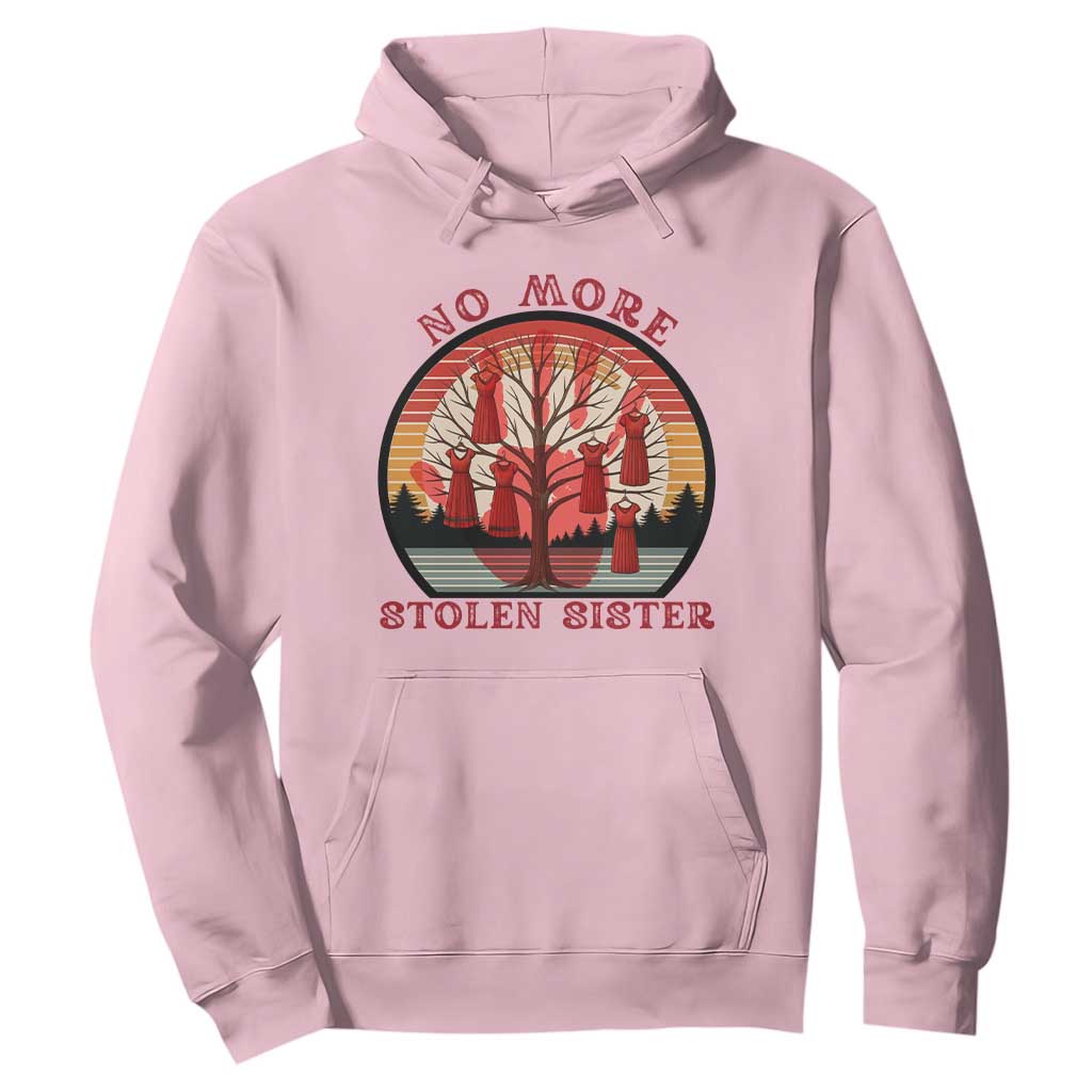 No More Stolen Sister Hoodie Red Hand MMIW Awareness America Native TS14 Light Pink Print Your Wear