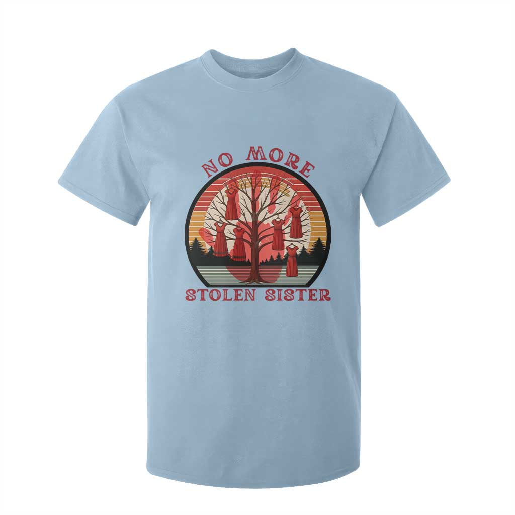 No More Stolen Sister T Shirt For Kid Red Hand MMIW Awareness America Native TS14 Light Blue Print Your Wear