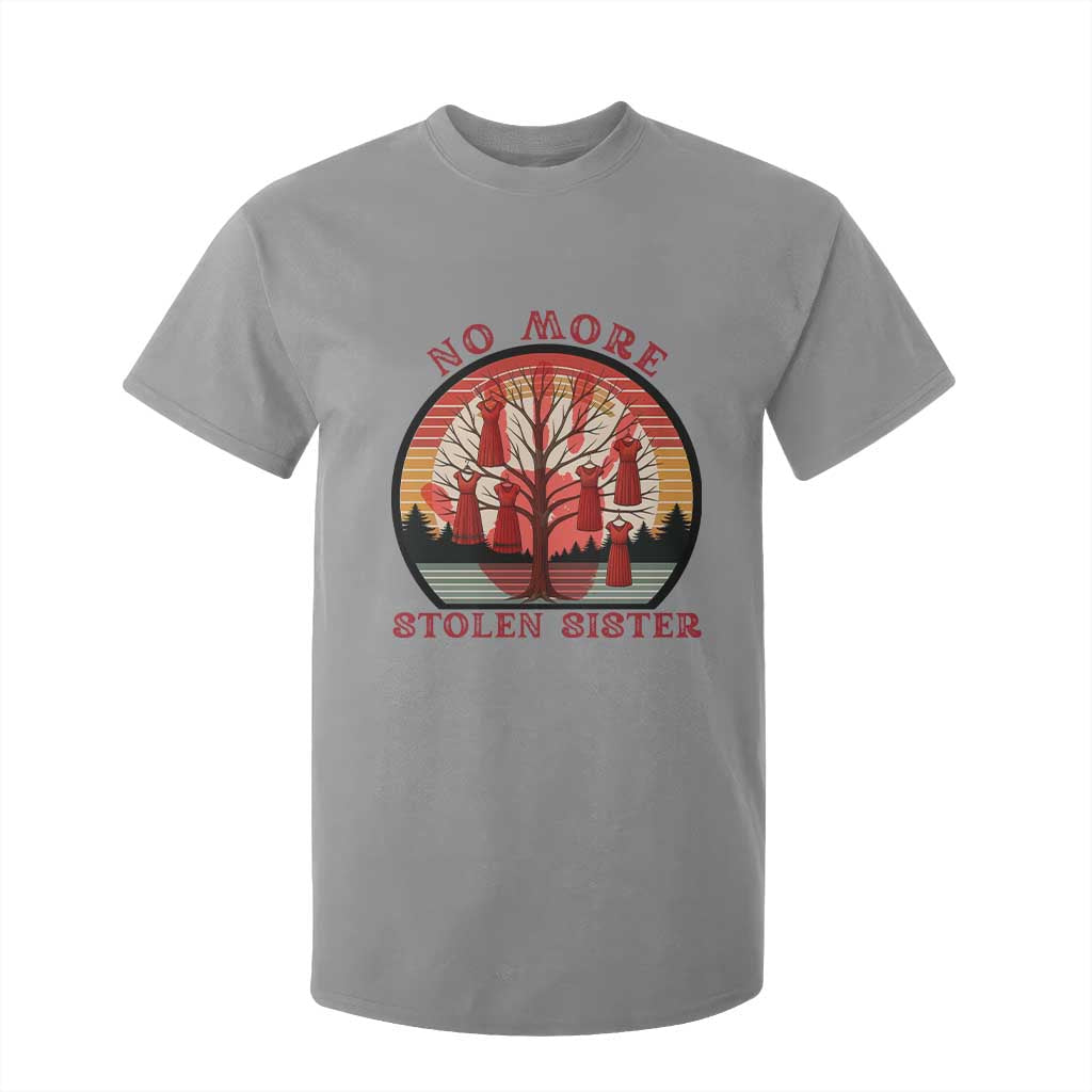 No More Stolen Sister T Shirt For Kid Red Hand MMIW Awareness America Native TS14 Sport Gray Print Your Wear