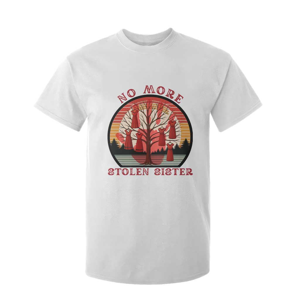 No More Stolen Sister T Shirt For Kid Red Hand MMIW Awareness America Native - Print Your Wear