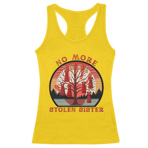 No More Stolen Sister Racerback Tank Top Red Hand MMIW Awareness America Native TS14 Daisy Print Your Wear