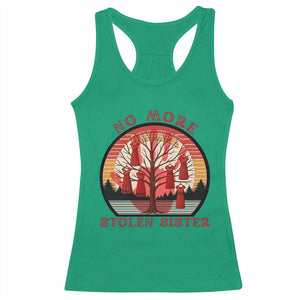 No More Stolen Sister Racerback Tank Top Red Hand MMIW Awareness America Native TS14 Irish Green Print Your Wear
