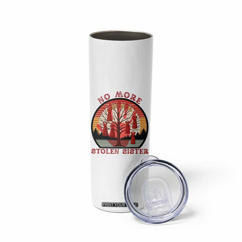 No More Stolen Sister Skinny Tumbler Red Hand MMIW Awareness America Native TS14 Print Your Wear