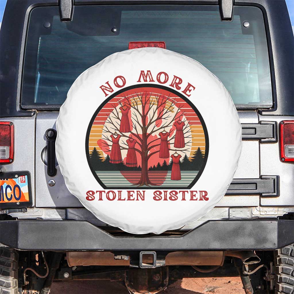 No More Stolen Sister Spare Tire Cover Red Hand MMIW Awareness America Native TS14 No hole White Print Your Wear