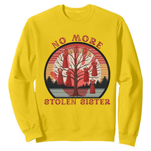 No More Stolen Sister Sweatshirt Red Hand MMIW Awareness America Native - Print Your Wear