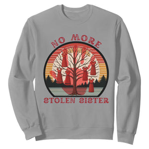No More Stolen Sister Sweatshirt Red Hand MMIW Awareness America Native - Print Your Wear