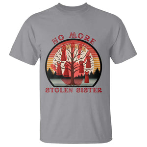 No More Stolen Sister T Shirt Red Hand MMIW Awareness America Native - Print Your Wear