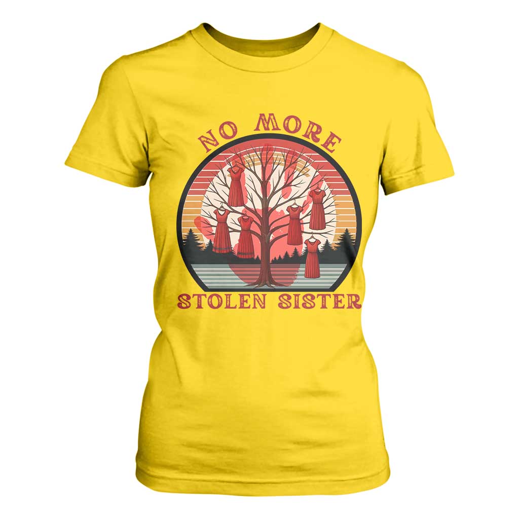 No More Stolen Sister T Shirt For Women Red Hand MMIW Awareness America Native TS14 Daisy Print Your Wear