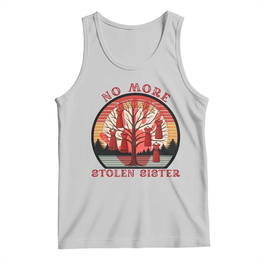 No More Stolen Sister Tank Top Red Hand MMIW Awareness America Native TS14 Ash Print Your Wear