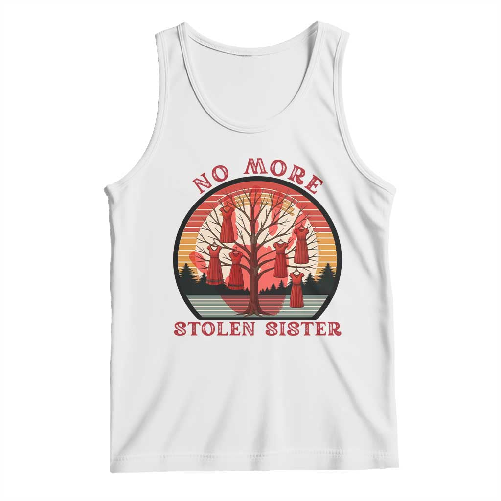 No More Stolen Sister Tank Top Red Hand MMIW Awareness America Native TS14 White Print Your Wear