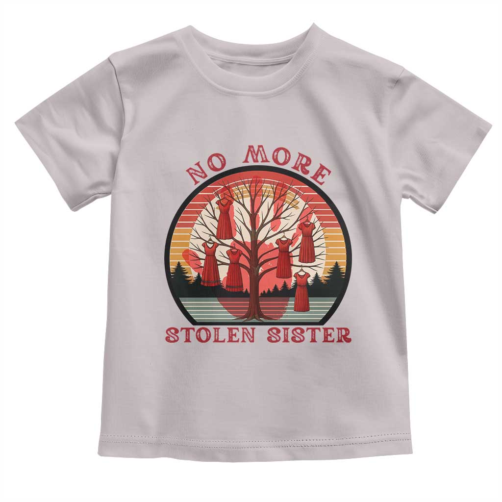 No More Stolen Sister Toddler T Shirt Red Hand MMIW Awareness America Native TS14 Ice Gray Print Your Wear
