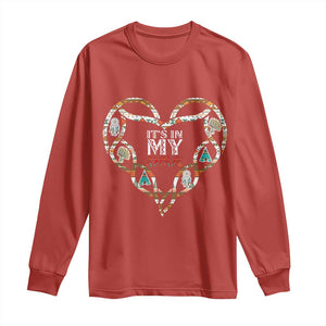 Native American Indian Long Sleeve Shirt It Is In My DNA TS14 Red Print Your Wear