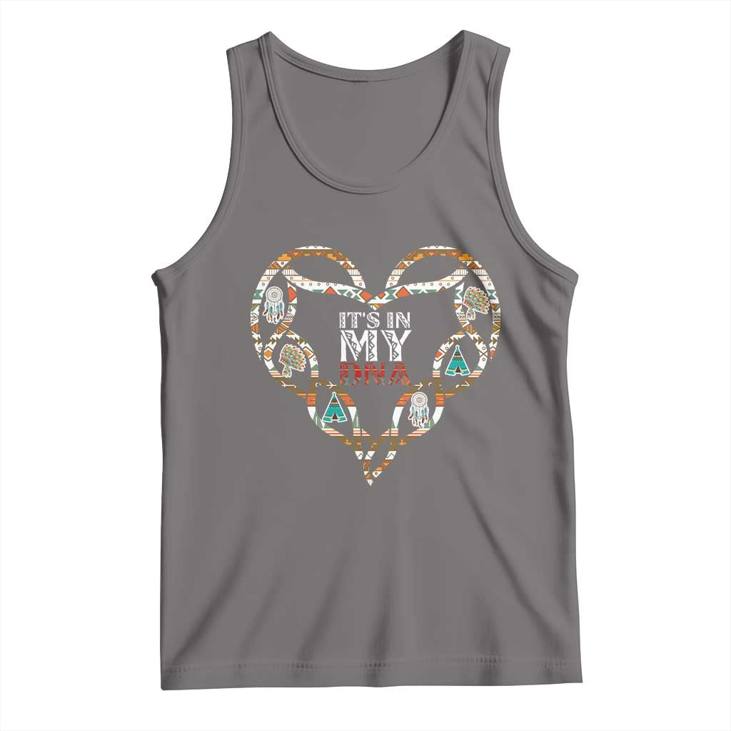 Native American Indian Tank Top It Is In My DNA TS14 Deep Heather Print Your Wear