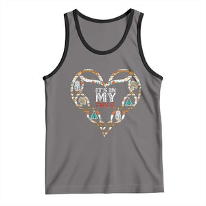 Native American Indian Tank Top It Is In My DNA TS14 Deep Heather Black Print Your Wear