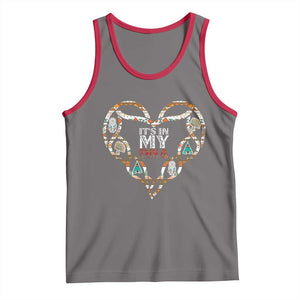 Native American Indian Tank Top It Is In My DNA TS14 Deep Heather Red Print Your Wear