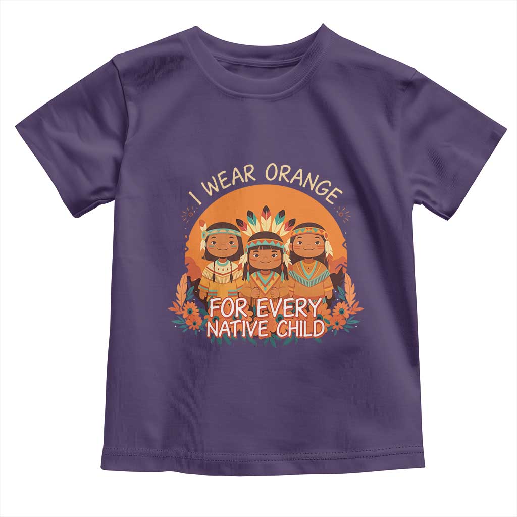 Native American Child Toddler T Shirt I Wear Orange For Every Native Child TS14 Purple Print Your Wear