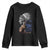 Indian Chief Native American USA Flag Youth Sweatshirt TS14 Black Print Your Wear