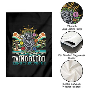 Indigenous Taino Warrior Puerto Rico Carribbean Culture Garden Flag Taino Blood Runs Through Me TS14 Print Your Wear