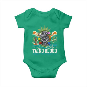 Indigenous Taino Warrior Puerto Rico Carribbean Culture Baby Onesie Taino Blood Runs Through Me TS14 Irish Green Print Your Wear
