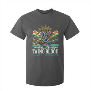 Indigenous Taino Warrior Puerto Rico Carribbean Culture T Shirt For Kid Taino Blood Runs Through Me TS14 Dark Heather Print Your Wear