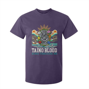 Indigenous Taino Warrior Puerto Rico Carribbean Culture T Shirt For Kid Taino Blood Runs Through Me TS14 Purple Print Your Wear