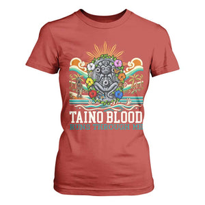Indigenous Taino Warrior Puerto Rico Carribbean Culture T Shirt For Women Taino Blood Runs Through Me TS14 Red Print Your Wear