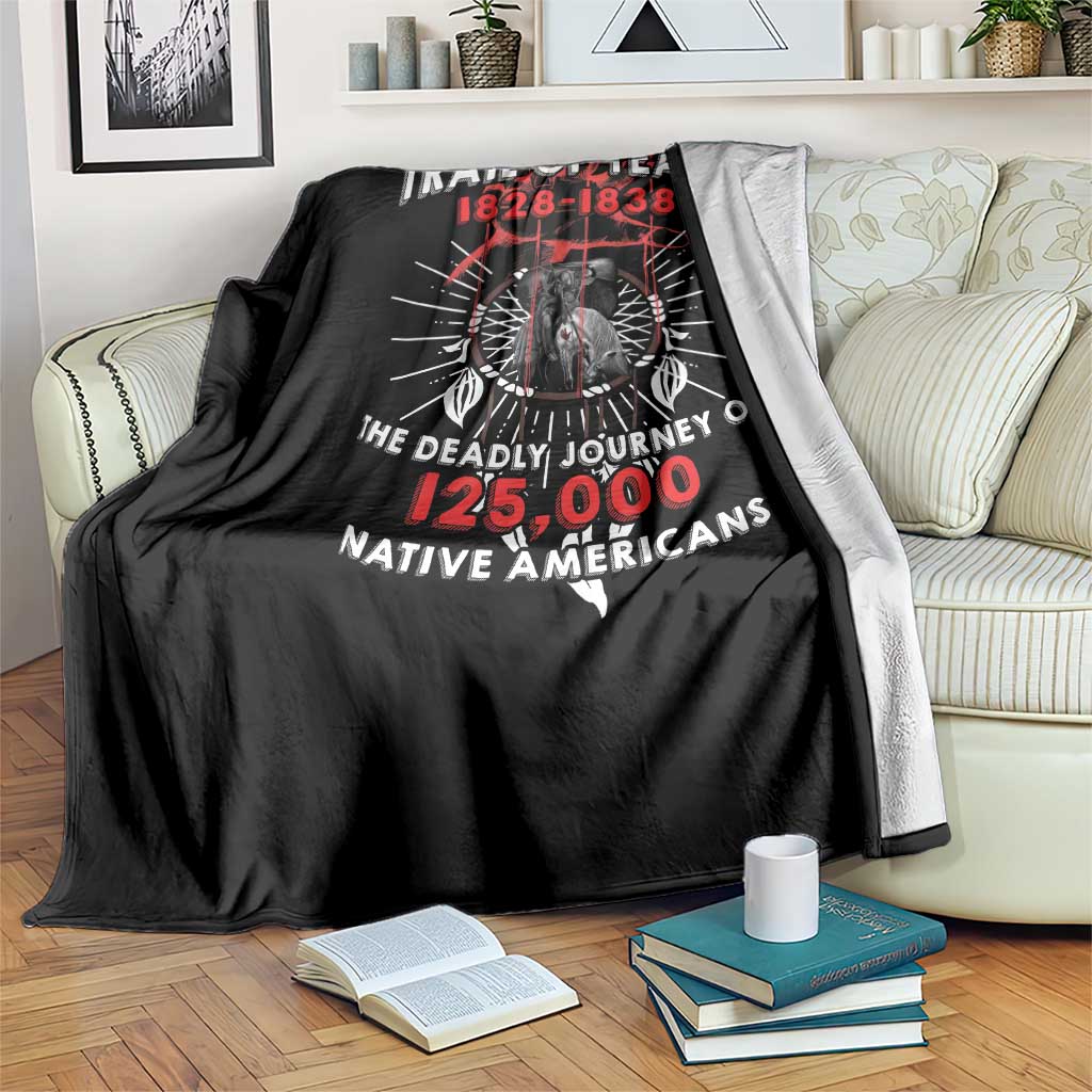 Native American Trail Of Tears Deadly Journey Throw Blanket TS14 Print Your Wear