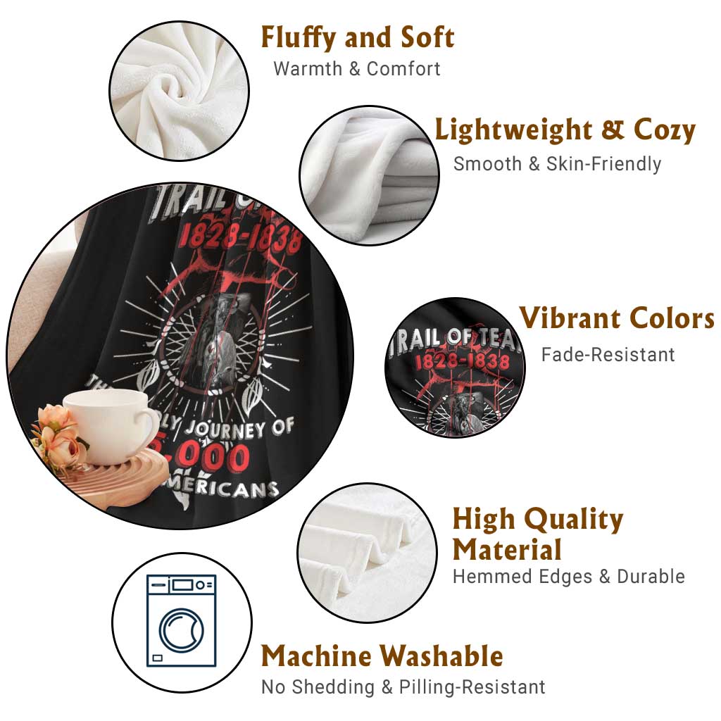 Native American Trail Of Tears Deadly Journey Throw Blanket TS14 Print Your Wear