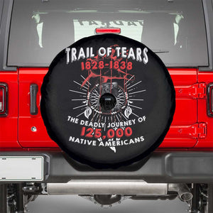 Native American Trail Of Tears Deadly Journey Spare Tire Cover TS14 Black Print Your Wear