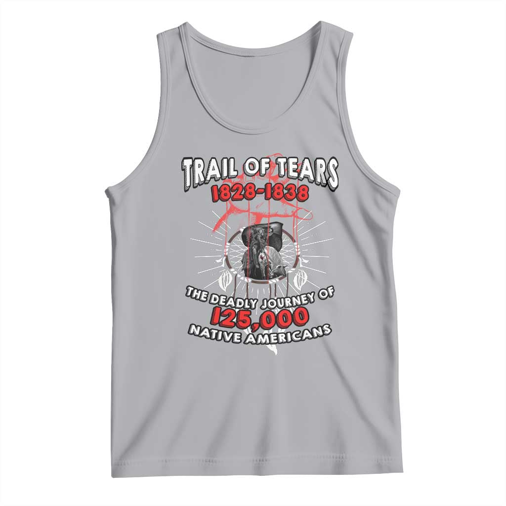 Native American Trail Of Tears Deadly Journey Tank Top TS14 Athletic Heather Print Your Wear