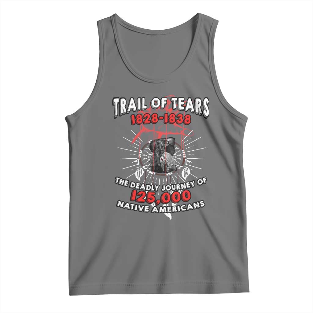 Native American Trail Of Tears Deadly Journey Tank Top TS14 Black Heather Print Your Wear
