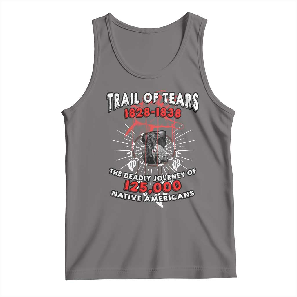 Native American Trail Of Tears Deadly Journey Tank Top TS14 Deep Heather Print Your Wear
