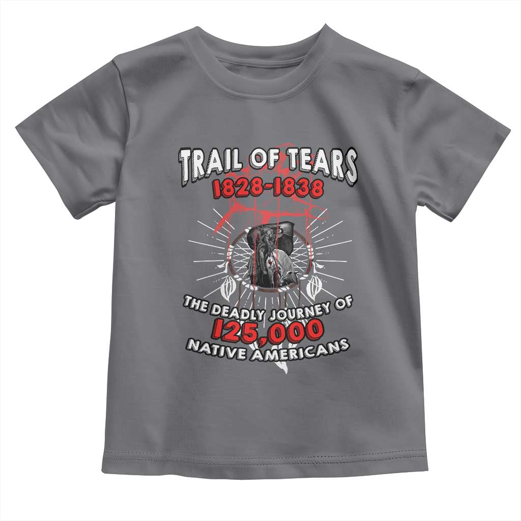 Native American Trail Of Tears Deadly Journey Toddler T Shirt TS14 Charcoal Print Your Wear