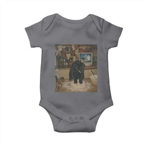 Spooky Biscuits Bakery Baby Onesie Funny Black Cat Halloween Gift