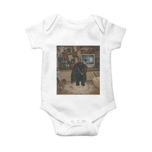 Spooky Biscuits Bakery Baby Onesie Funny Black Cat Halloween Gift