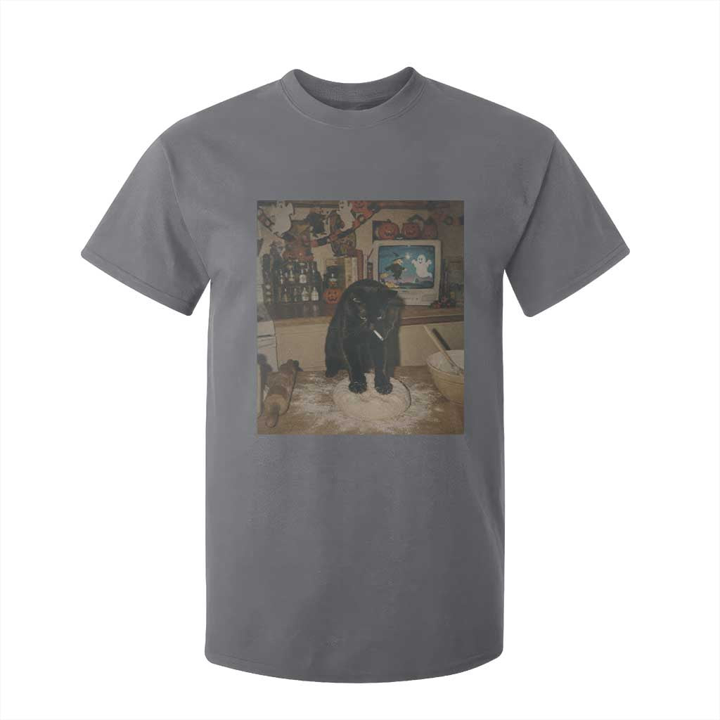 Spooky Biscuits Bakery T Shirt For Kid Funny Black Cat Halloween Gift