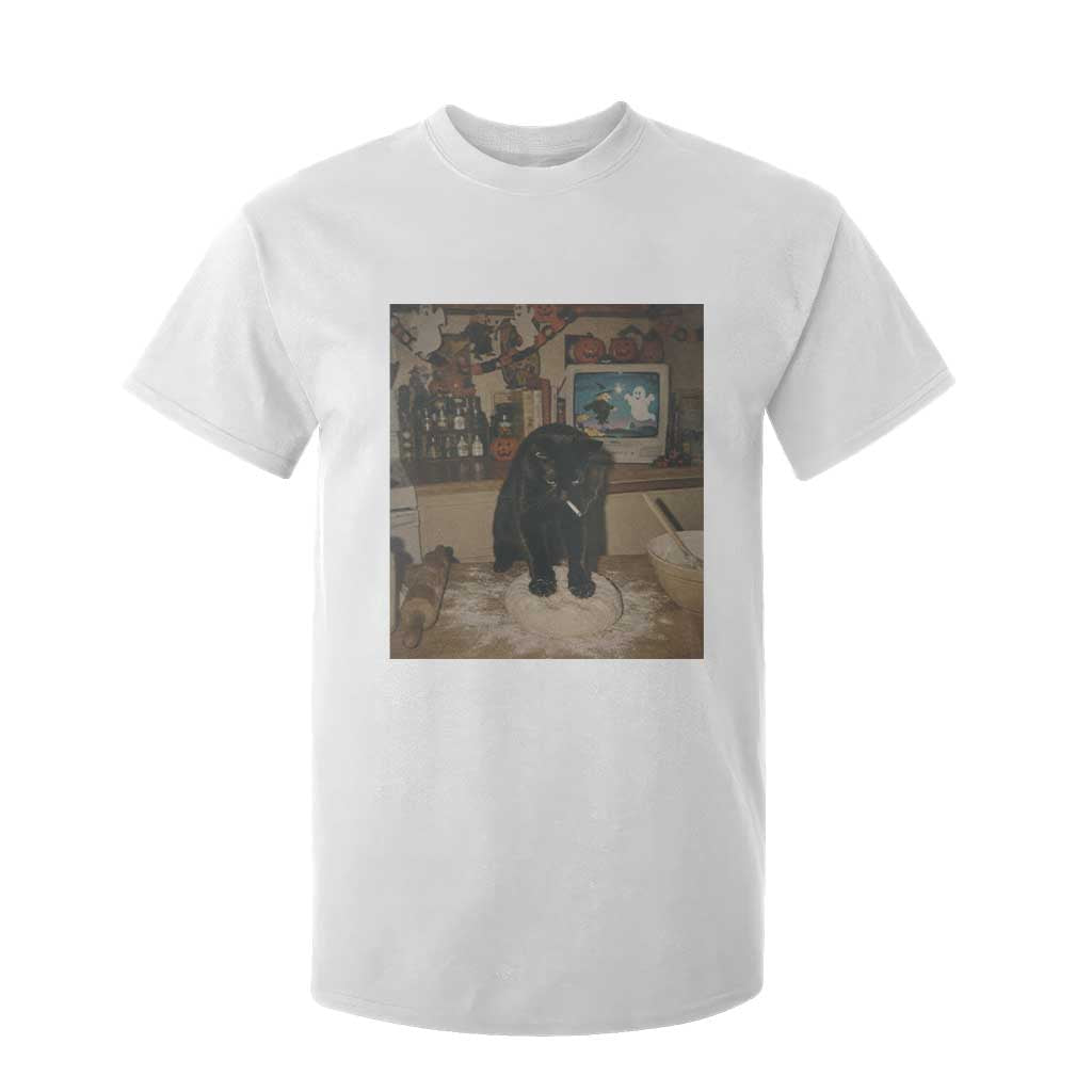 Spooky Biscuits Bakery T Shirt For Kid Funny Black Cat Halloween Gift