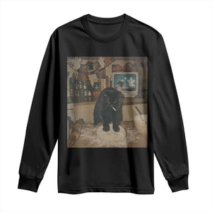 Spooky Biscuits Bakery Long Sleeve Shirt Funny Black Cat Halloween Gift
