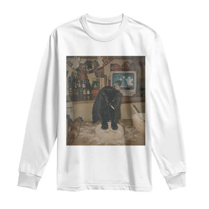 Spooky Biscuits Bakery Long Sleeve Shirt Funny Black Cat Halloween Gift