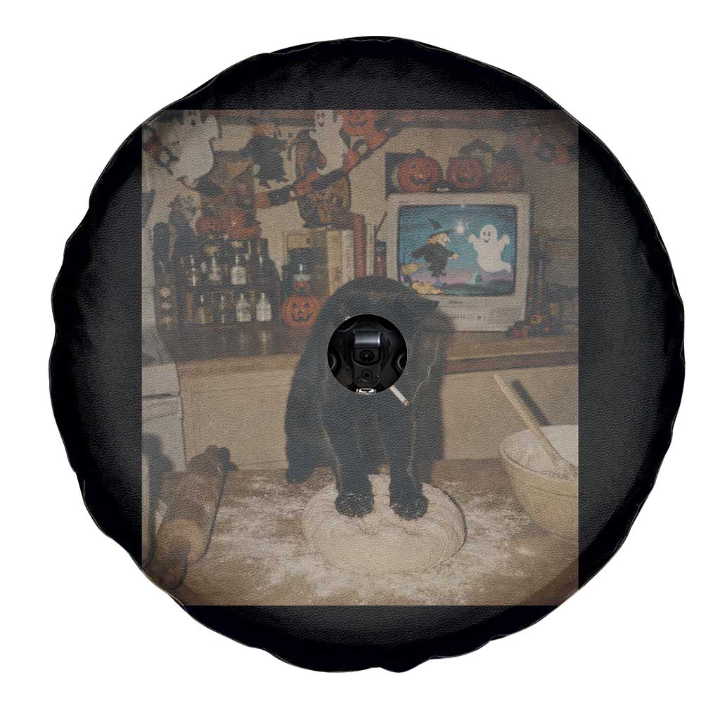 Spooky Biscuits Bakery Spare Tire Cover Funny Black Cat Halloween Gift
