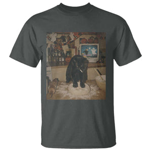 Spooky Biscuits Bakery T Shirt Funny Black Cat Halloween Gift