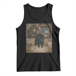 Spooky Biscuits Bakery Tank Top Funny Black Cat Halloween Gift