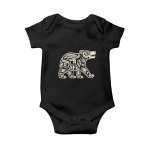 Bear Native Formline Art Salish Haida Tlingit Pacific Animal Baby Onesie