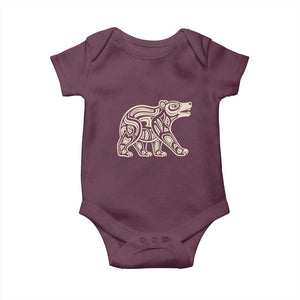 Bear Native Formline Art Salish Haida Tlingit Pacific Animal Baby Onesie