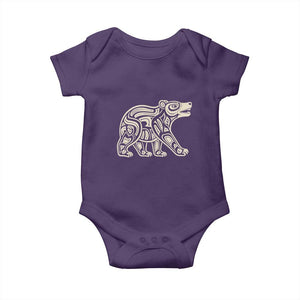 Bear Native Formline Art Salish Haida Tlingit Pacific Animal Baby Onesie