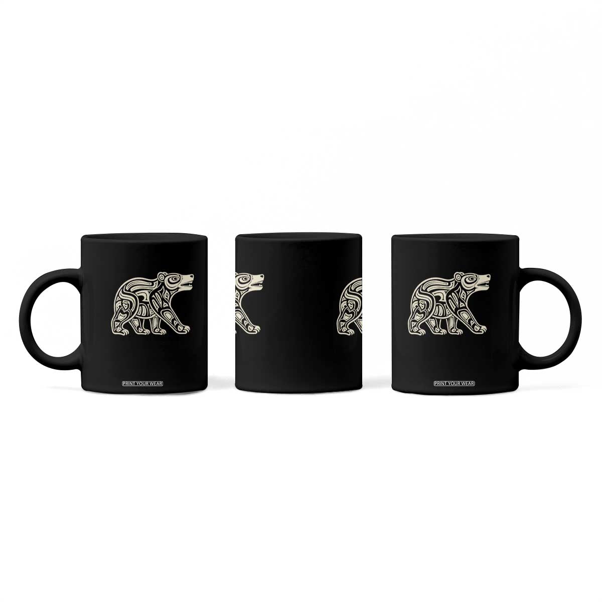 Bear Native Formline Art Salish Haida Tlingit Pacific Animal Coffee Mug
