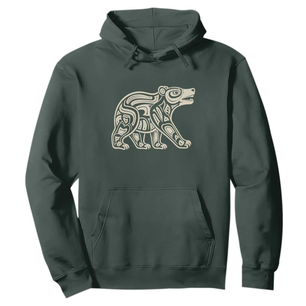 Bear Native Formline Art Salish Haida Tlingit Pacific Animal Hoodie