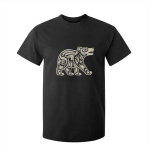 Bear Native Formline Art Salish Haida Tlingit Pacific Animal T Shirt For Kid