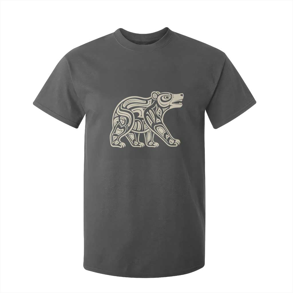 Bear Native Formline Art Salish Haida Tlingit Pacific Animal T Shirt For Kid
