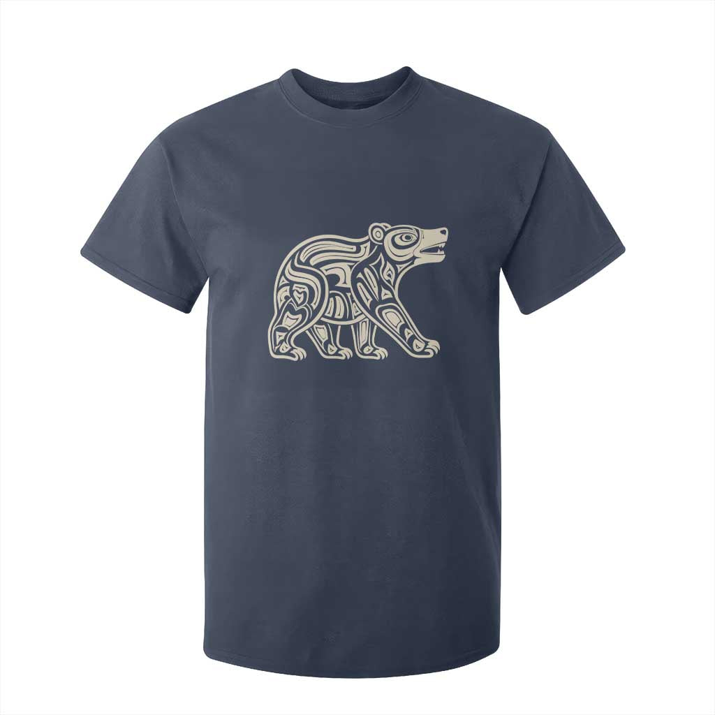 Bear Native Formline Art Salish Haida Tlingit Pacific Animal T Shirt For Kid
